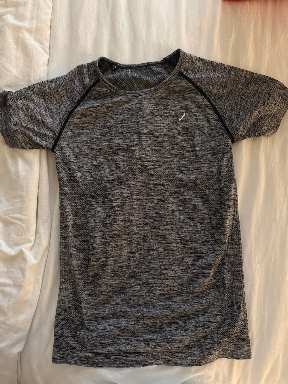 Gymshark Performance Heathered Gray Short-Sleeve Shirt